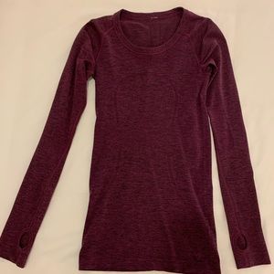 Purple Swiftly Tech Long Sleeve (2)